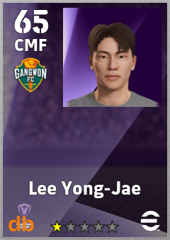 Lee Yong-Jae — CMF, OVR 65, MAX 65