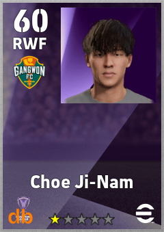 Choe Ji-Nam eFootball player card