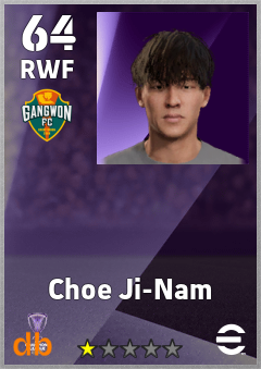 Choe Ji-Nam — RWF, OVR 64, MAX 64