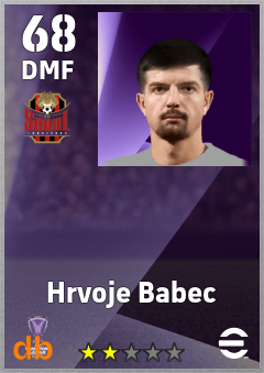 Hrvoje Babec — DMF, OVR 68, MAX 68