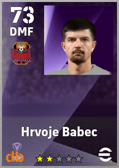 Hrvoje Babec — DMF, OVR 73, MAX 73