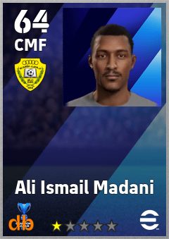 Ali Ismail Madani — CMF, OVR 64, MAX 64