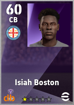 Isiah Boston — CB, OVR 60, MAX 60