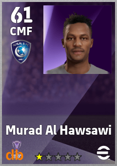 Murad Al Hawsawi — CMF, OVR 61, MAX 61