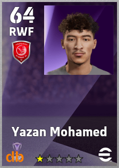 Yazan Mohamed — RWF, OVR 64, MAX 64