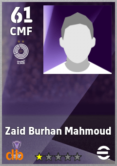 Zaid Burhan Mahmoud — CMF, OVR 61, MAX 61