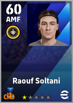 Raouf Soltani — AMF, OVR 60, MAX 60