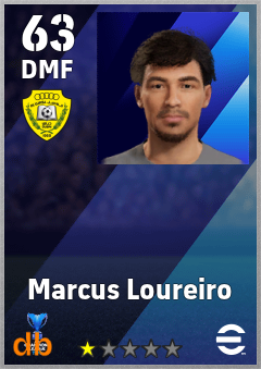 Marcus Loureiro — DMF, OVR 63, MAX 63