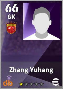 Zhang Yuhang — GK, OVR 66, MAX 66