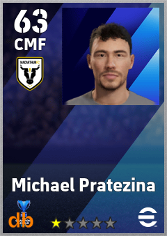 Michael Pratezina — CMF, OVR 63, MAX 63
