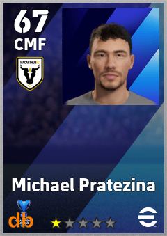 Michael Pratezina — CMF, OVR 67, MAX 67