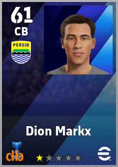Dion Markx — CB, OVR 61, MAX 61