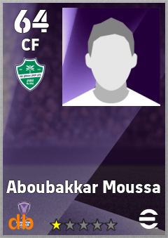 Aboubakkar Moussa — CF, OVR 64, MAX 64