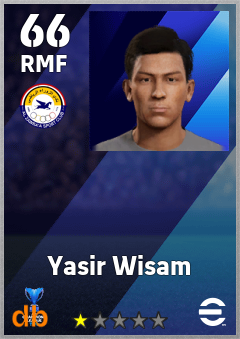 Yasir Wisam — RMF, OVR 66, MAX 66