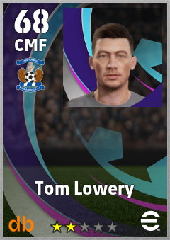 Tom Lowery — CMF, OVR 68, MAX 68