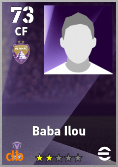 Baba Ilou — CF, OVR 73, MAX 73