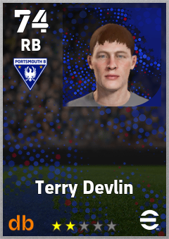 Terry Devlin — RB, OVR 74, MAX 74