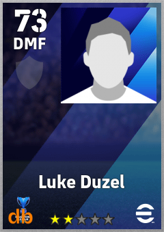 Luke Duzel — DMF, OVR 73, MAX 73
