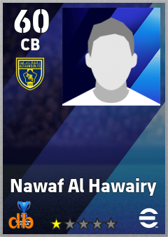Nawaf Al Hawairy — CB, OVR 60, MAX 60