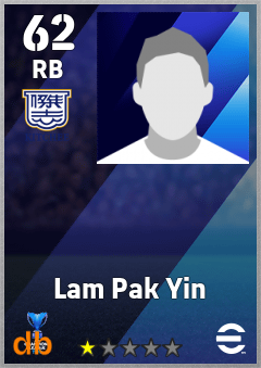 Lam Pak Yin — RB, OVR 62, MAX 62