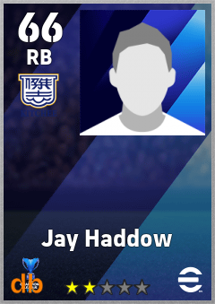 Jay Haddow — RB, OVR 66, MAX 66