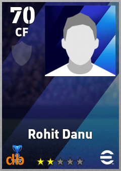Rohit Danu — CF, OVR 70, MAX 70