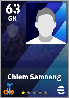 Chiem Samnang — GK, OVR 63, MAX 63
