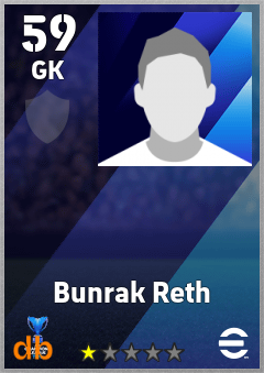Bunrak Reth — GK, OVR 59, MAX 59