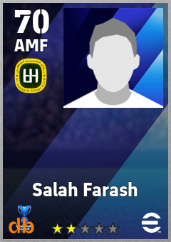 Salah Farash — AMF, OVR 70, MAX 70