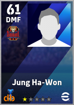 Jung Ha-Won — DMF, OVR 61, MAX 61