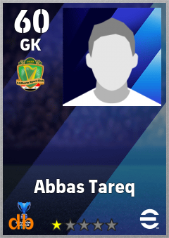Abbas Tareq — GK, OVR 60, MAX 60