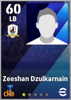 Zeeshan Dzulkarnain — LB, OVR 60, MAX 60