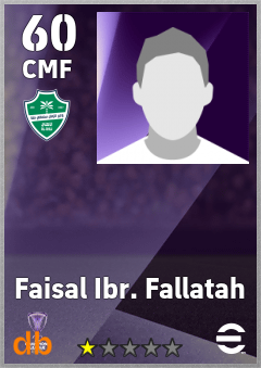 Faisal Ibr. Fallatah — CMF, OVR 60, MAX 60