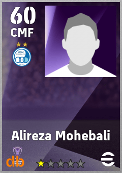 Alireza Mohebali — CMF, OVR 60, MAX 60