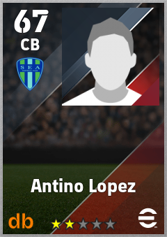 Antino Lopez — CB, OVR 67, MAX 67