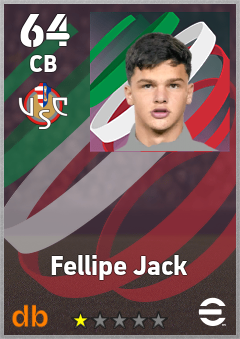 Fellipe Jack — CB, OVR 64, MAX 64
