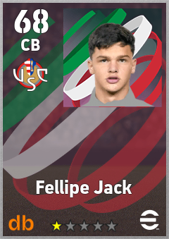 Fellipe Jack — CB, OVR 68, MAX 68