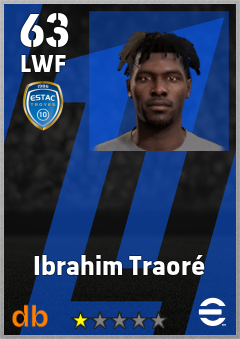 Ibrahim Traoré — LWF, OVR 63, MAX 63