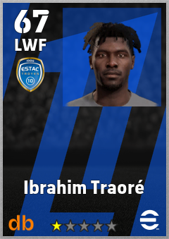 Ibrahim Traoré — LWF, OVR 67, MAX 67