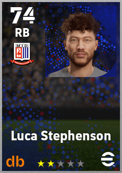 Luca Stephenson — RB, OVR 74, MAX 74