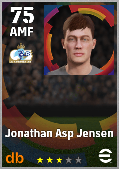 Jonathan Asp Jensen — AMF, OVR 75, MAX 75
