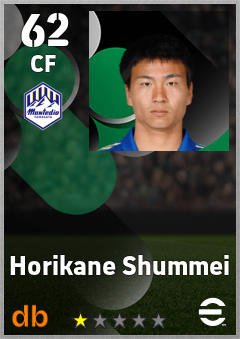 Horikane Shummei — CF, OVR 62, MAX 62