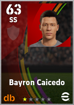 Bayron Caicedo eFootball player card