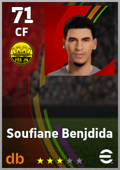 Soufiane Benjdida — CF, OVR 71, MAX 71