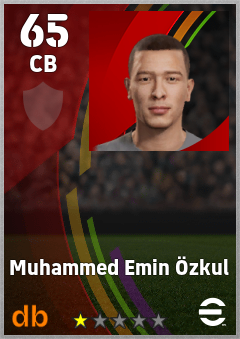 Muhammed Emin Özkul — CB, OVR 65, MAX 65