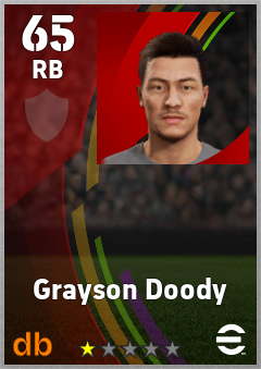 Grayson Doody eFootball player card