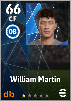 William Martin — CF, OVR 66, MAX 66