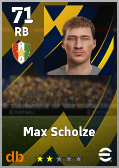 Max Scholze — RB, OVR 71, MAX 71