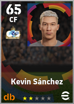Kevin Sánchez — CF, OVR 65, MAX 65