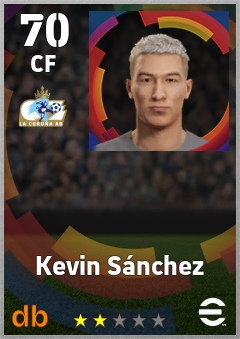 Kevin Sánchez — CF, OVR 70, MAX 70